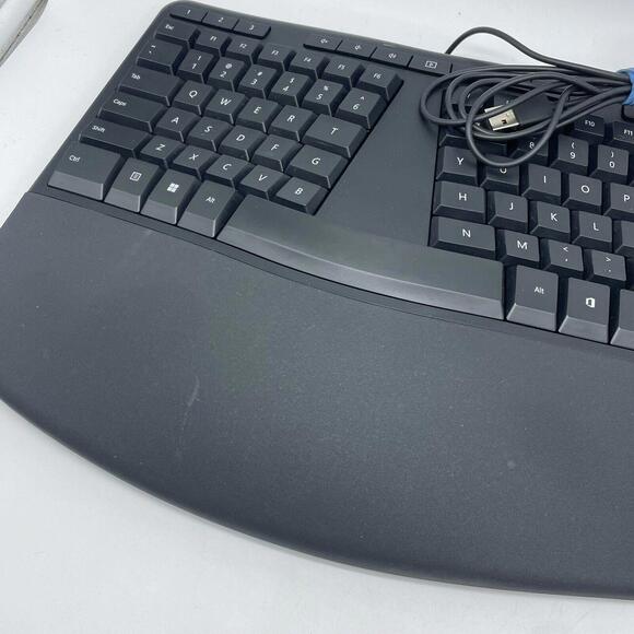 Microsoft USB 2.0 Ergonomic Keyboard Model 1878 - Black Tested Working - Picture 3 of 5